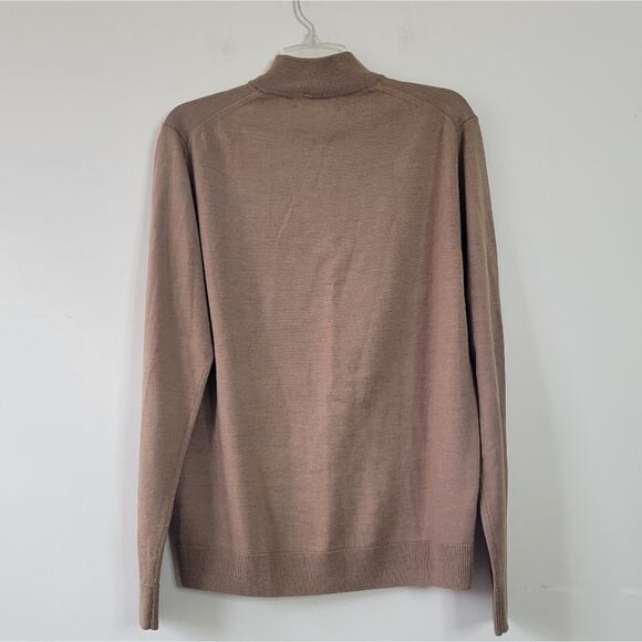 Nordstrom Men's Merino Wool Quarter Zip Sweater Large - Picture 3 of 6